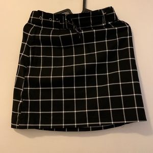 Checked Skirt